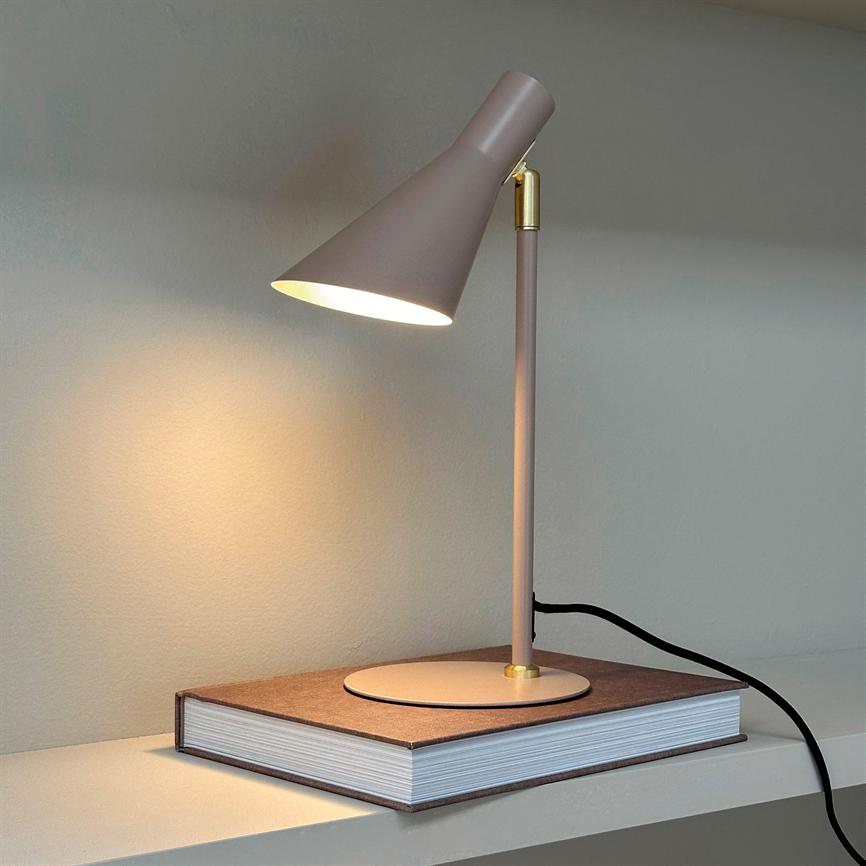 Dyberg Larsen DL12 Mini bordlampe beige E14 metall