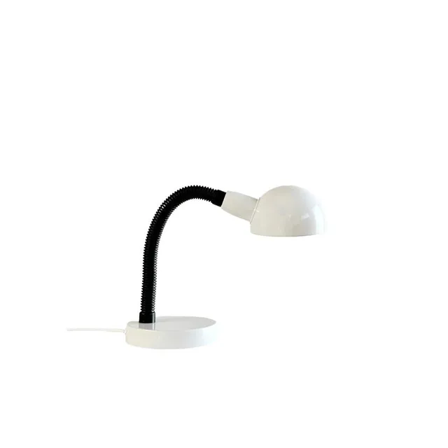 Dyberg Larsen Swan bordlampe hvit mykt lys