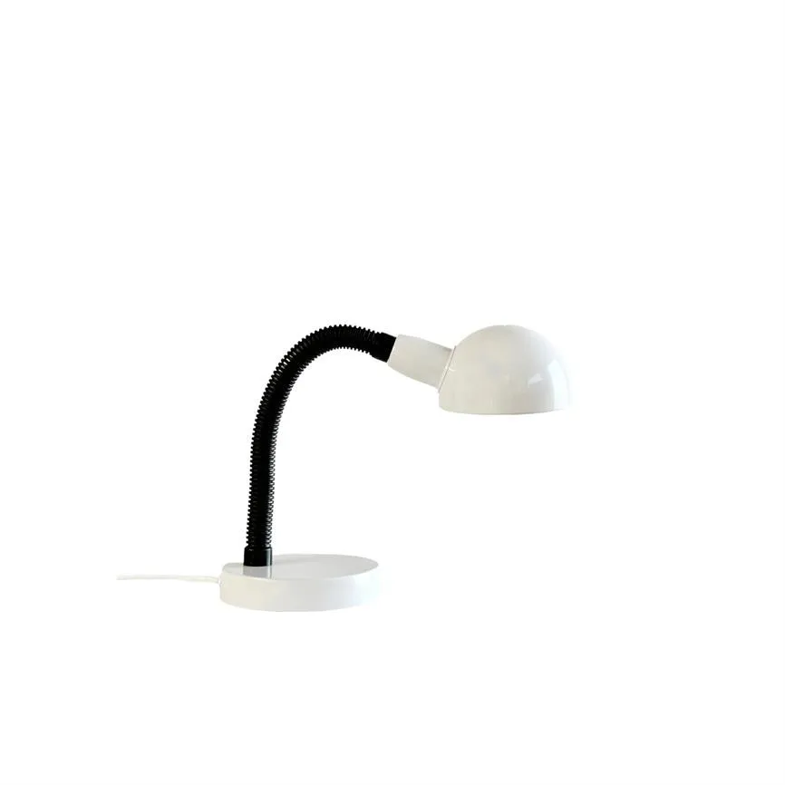 Dyberg Larsen Swan bordlampe hvit mykt lys
