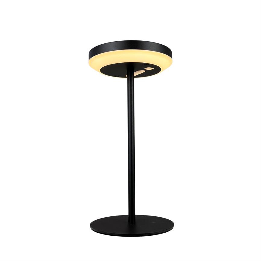 Dyberg Larsen Otera bordlampe svart solar 25cm