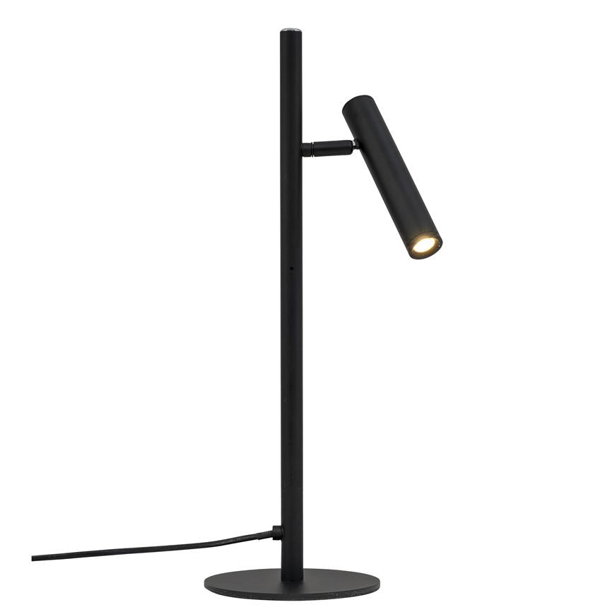 Dyberg Larsen Carlo bordlampe sort LED dimbar