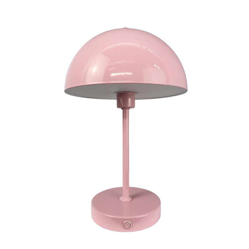Dyberg Larsen Stockholm V2.0 bordlampe rosa oppladbar