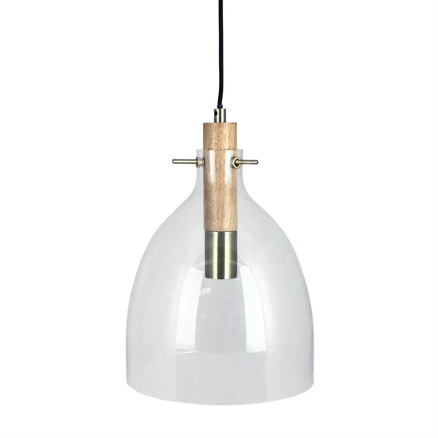 Dyberg Larsen Bistro pendel Ø30 glass eik