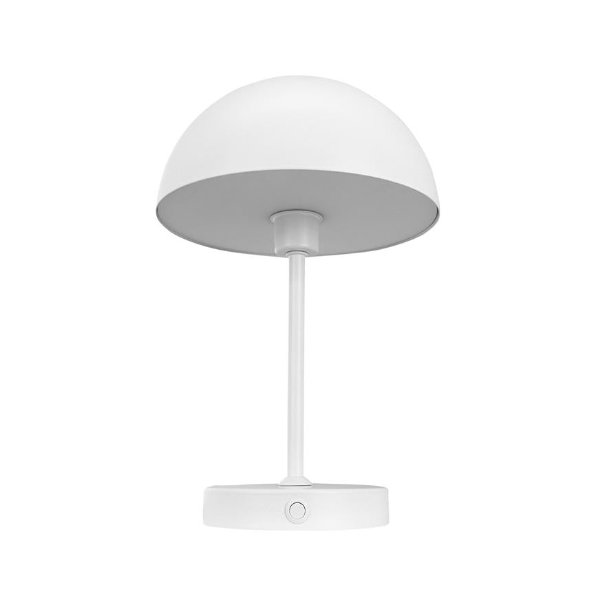 Dyberg Larsen Stockholm V2.0 bordlampe hvit oppladbar