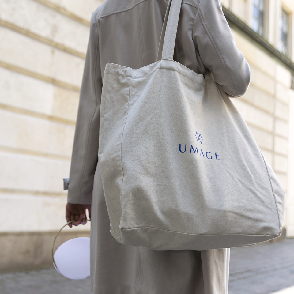 UMAGE handlenett bomull med innerlomme