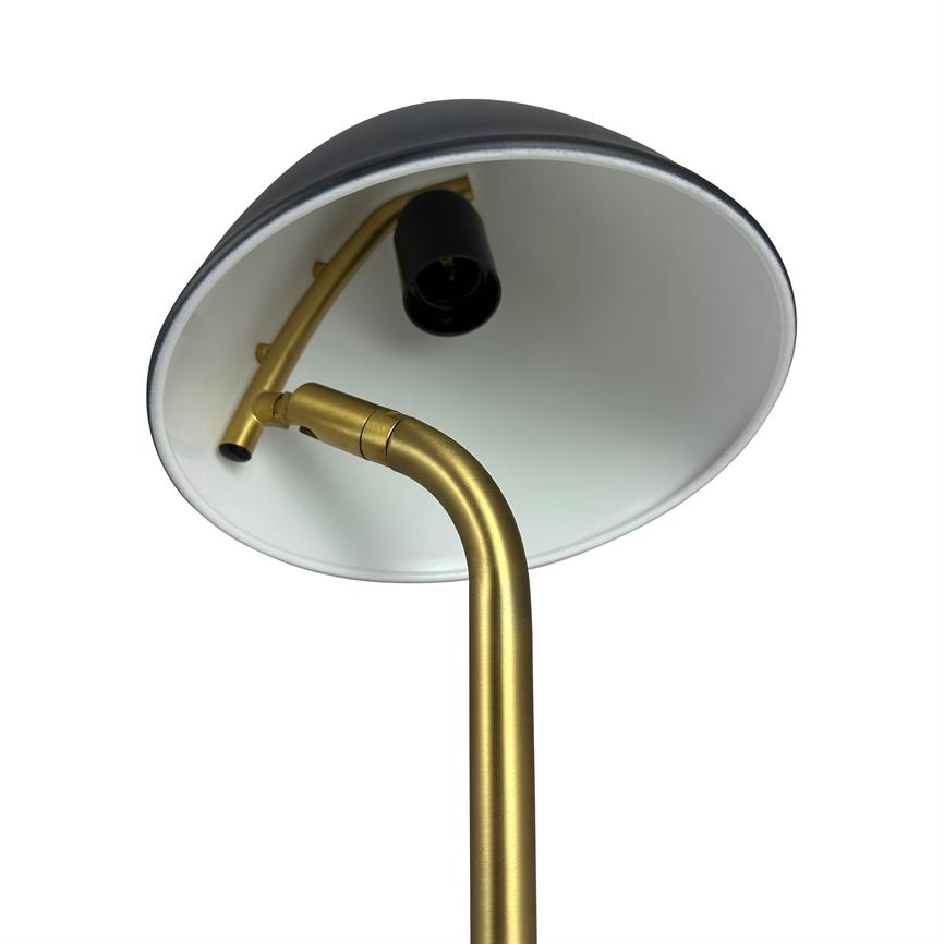 Dyberg Larsen Oulu bordlampe sort messing vippbar
