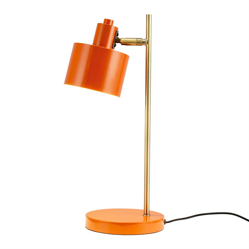 Dyberg Larsen Ocean bordlampe oransje messing E14