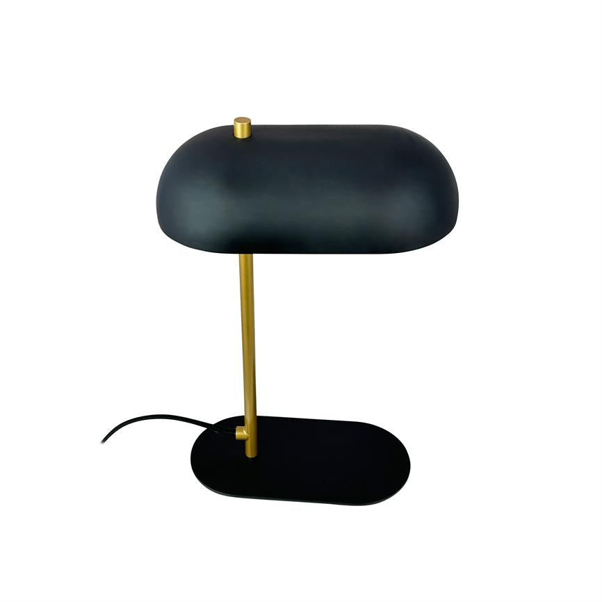 Dyberg Larsen Arch Mini bordlampe sort messing 32cm