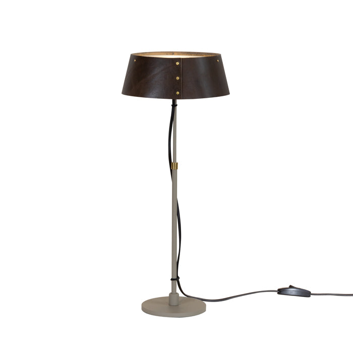 Zlamp Karl 926-2017 bordlampe stor cognac skinn justerbar