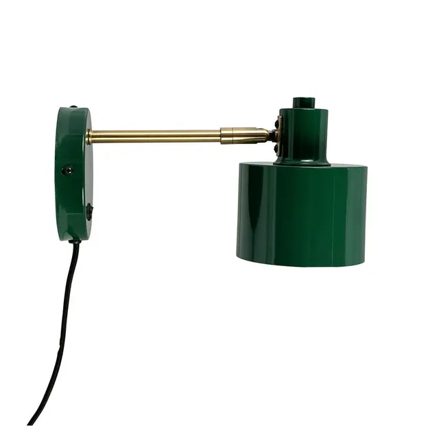 Dyberg Larsen Ocean vegglampe mørkegrønn messing