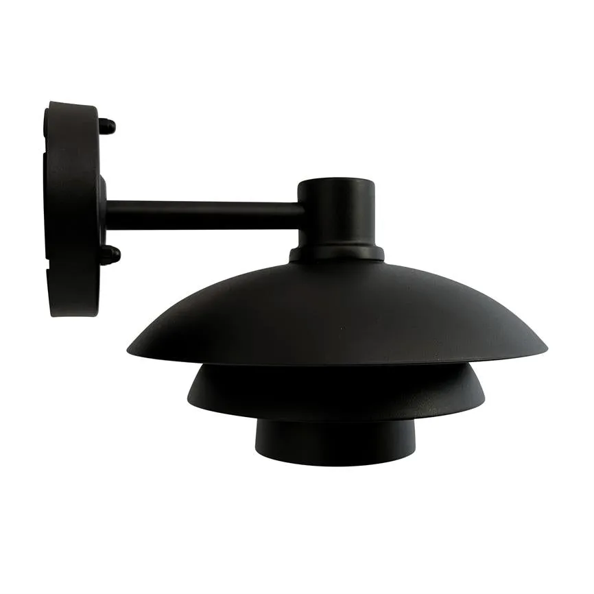 Dyberg Larsen Morph utelampe vegglampe Ø24 svart