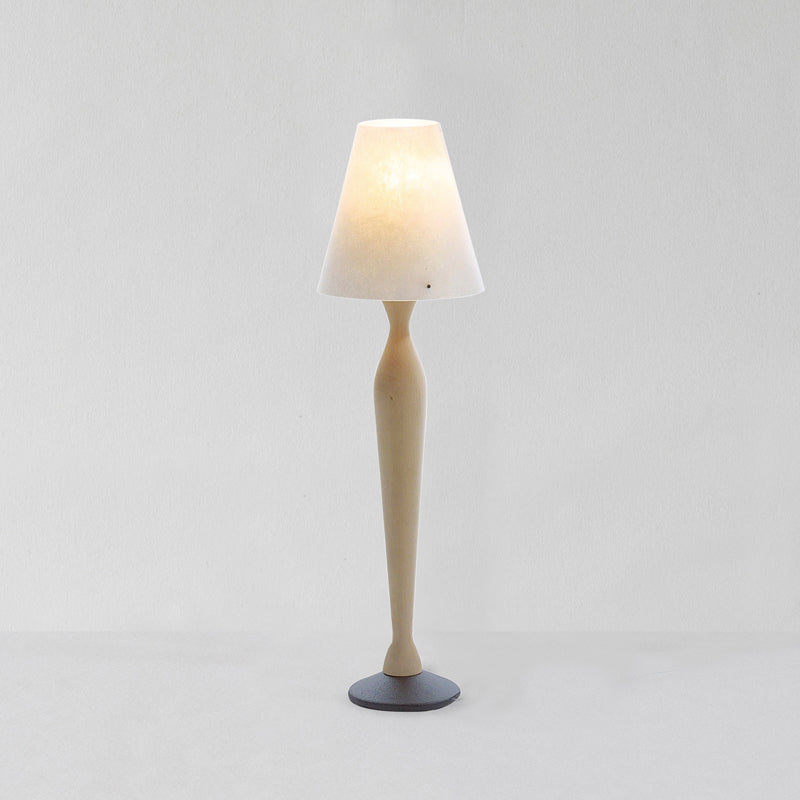 Zlamp Rebecca liten bordlampe grønngrå bjørk