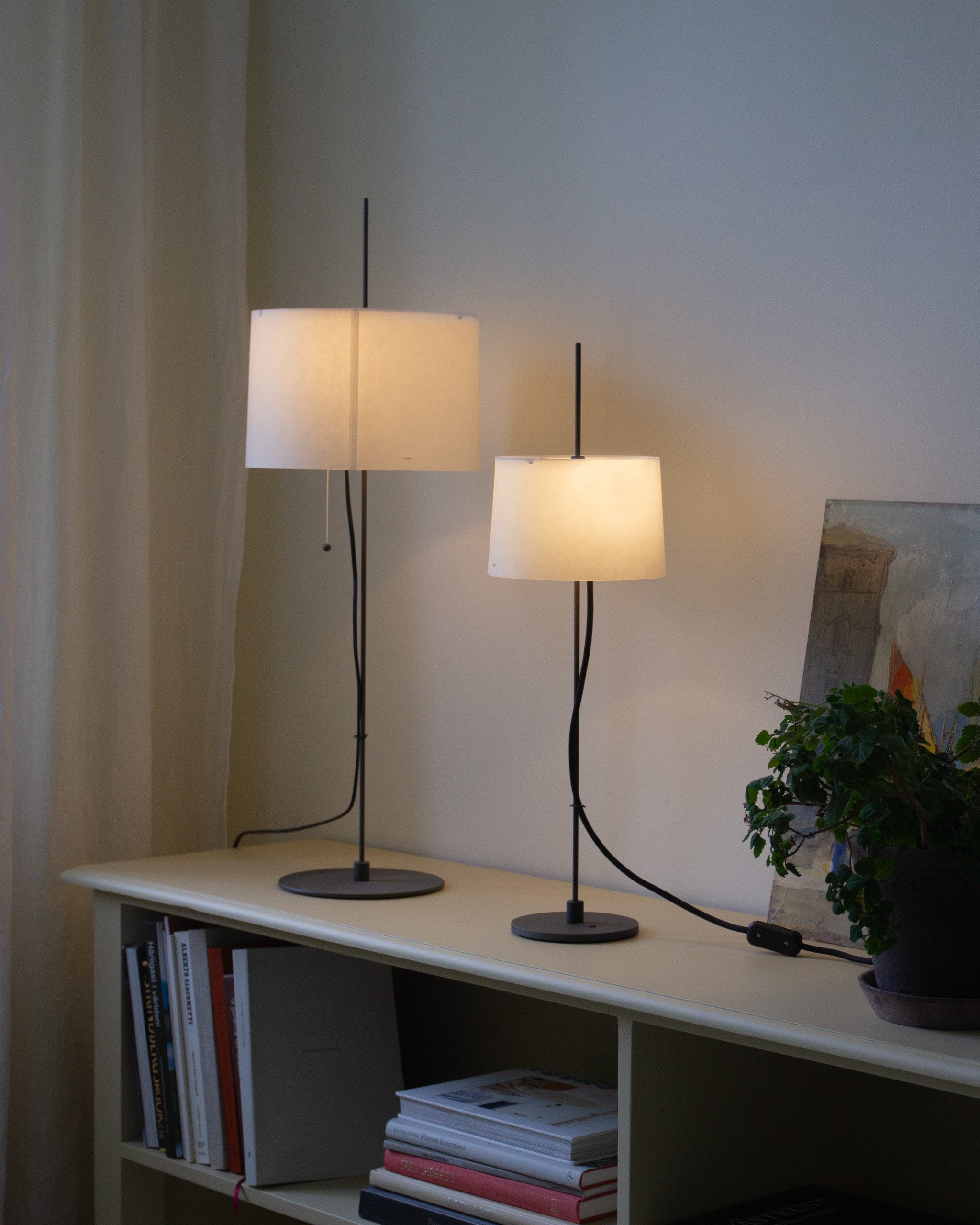 Zlamp Zladd 323-1918 bordlampe mørkegrå papir