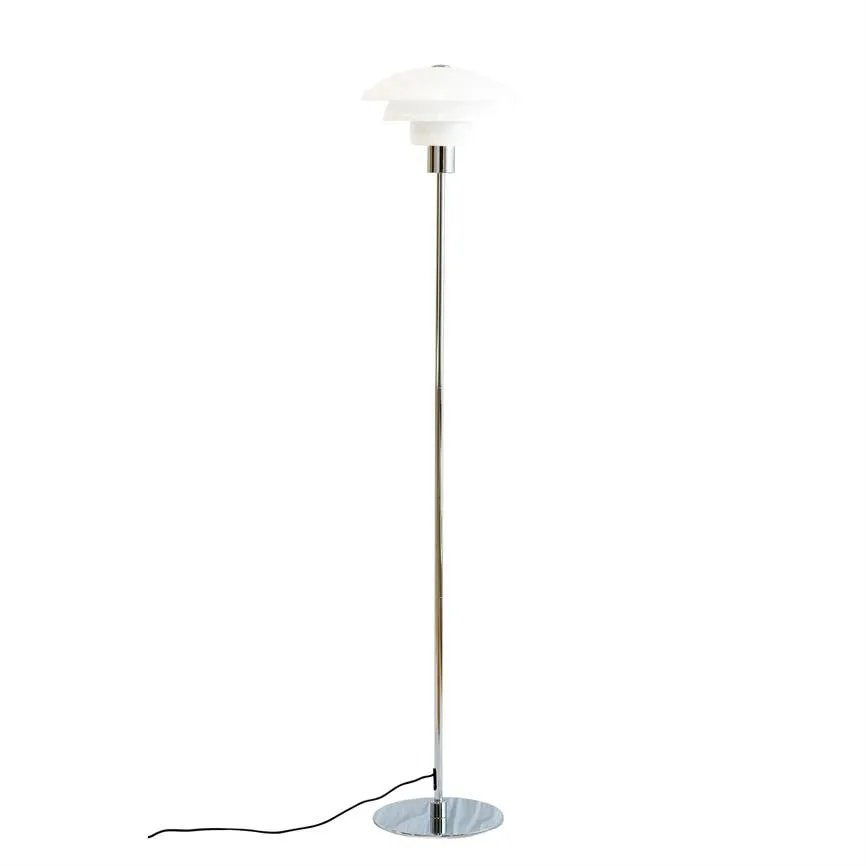 Dyberg Larsen Morph gulvlampe 137 cm opal krom
