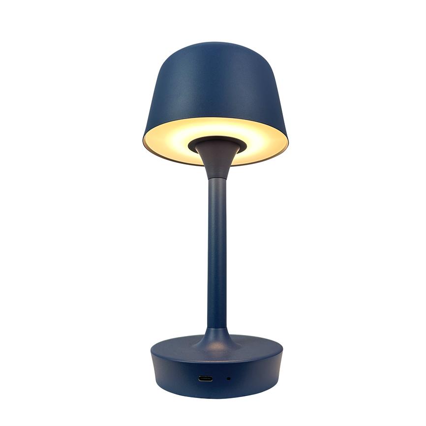 Dyberg Larsen Flow LED bordlampe indigo oppladbar