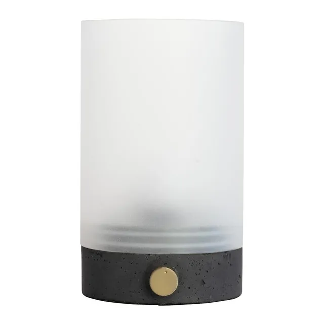 Dyberg Larsen Cozy bordlampe betong oppladbar