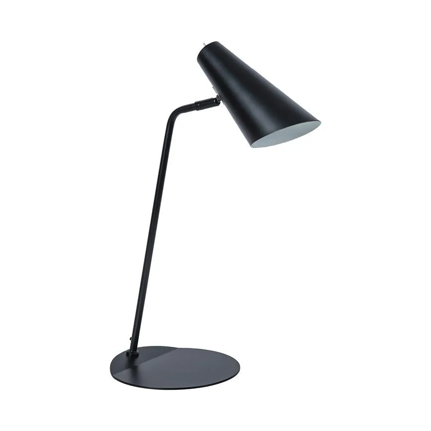 Dyberg Larsen Noa bordlampe svart justerbar skjerm