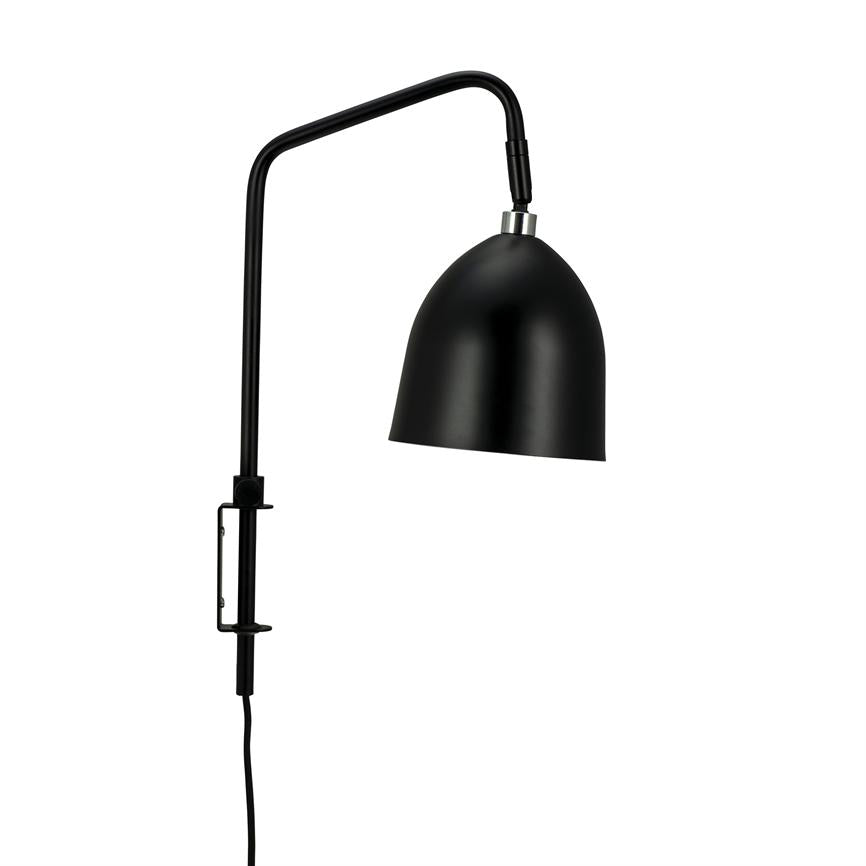 Dyberg Larsen Easton vegglampe svart justerbar