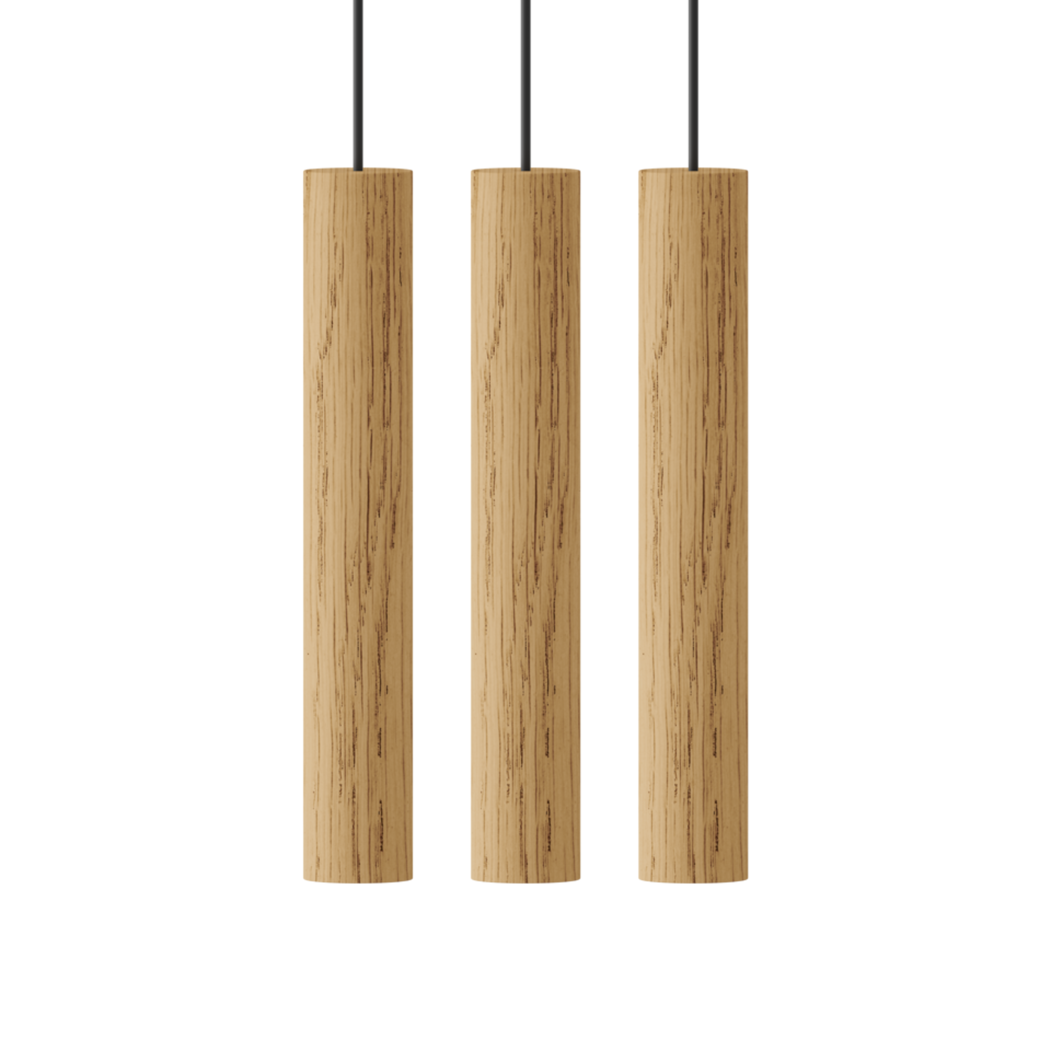 UMAGE Chimes Cluster 3 pendel eik 3 lys