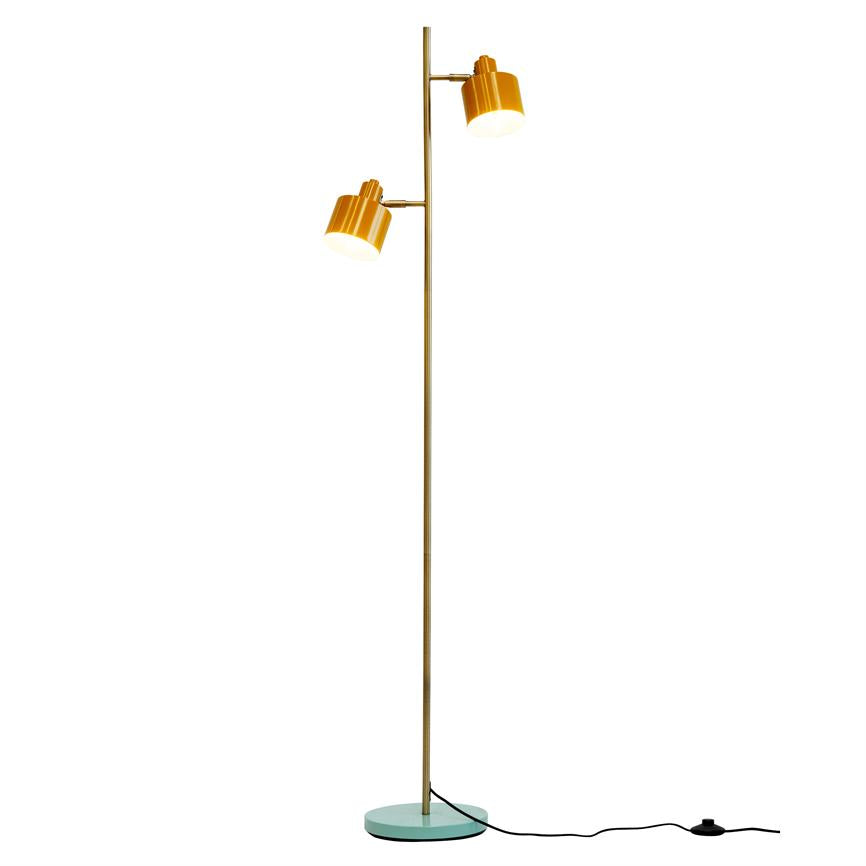 Dyberg Larsen Ocean Gulvlampe karry turkis retro