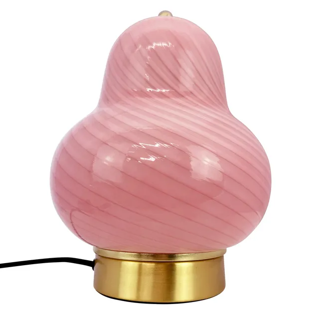 Dyberg Larsen Lucy bordlampe rosa glass