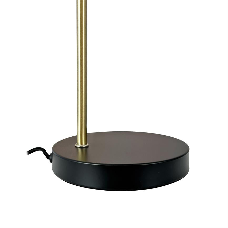 Dyberg Larsen Ocean bordlampe svart/messing retro