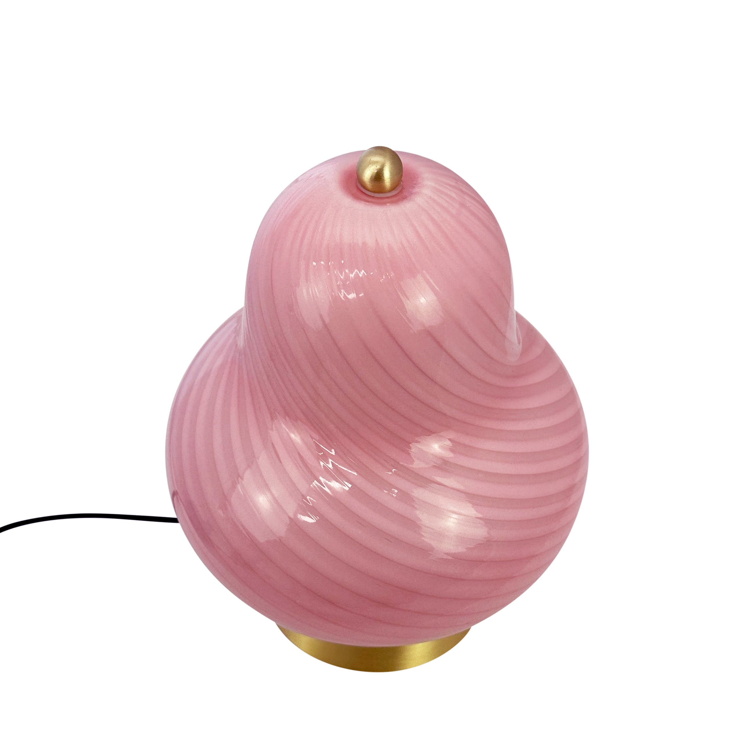 Dyberg Larsen Lucy bordlampe rosa glass