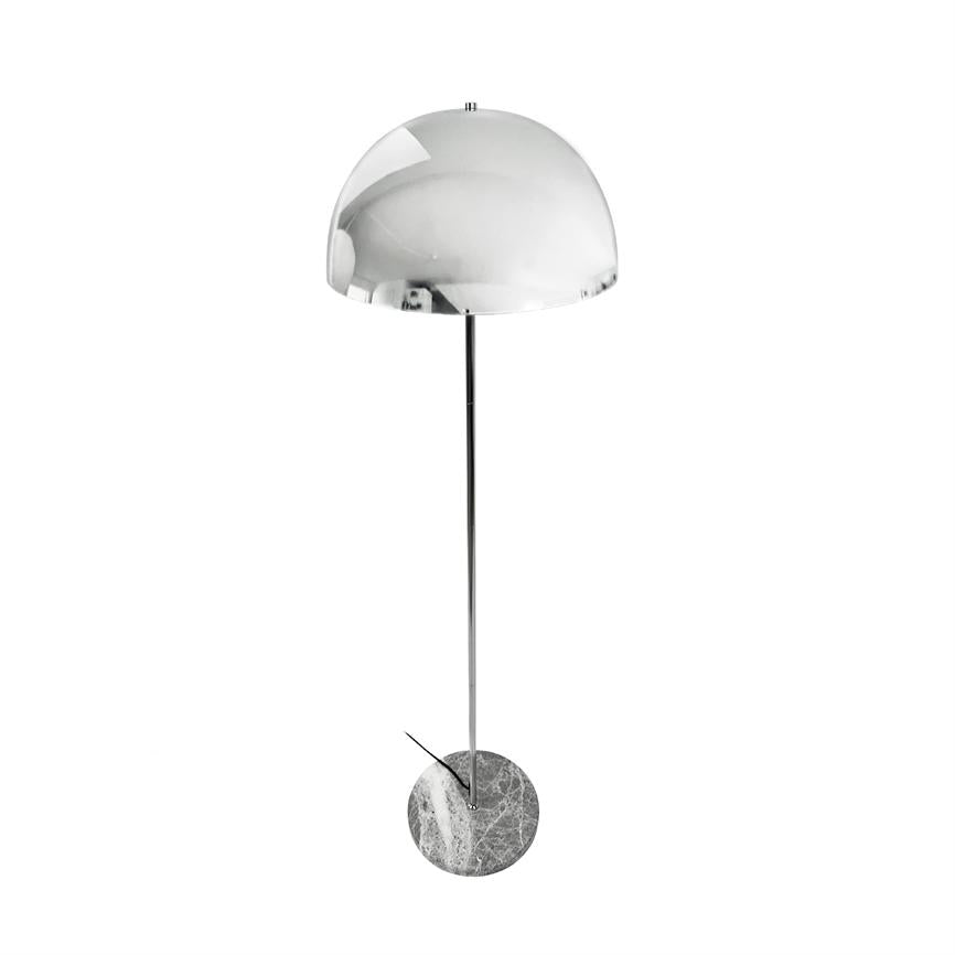 Dyberg Larsen Stockholm gulvlampe krom marmor