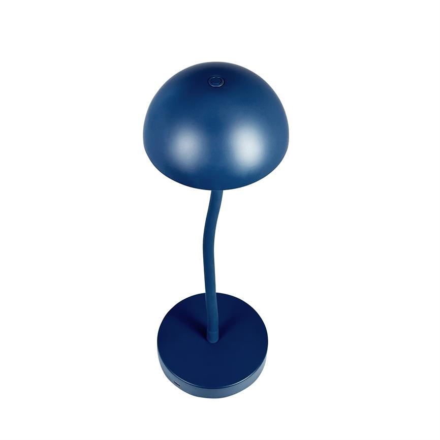 Dyberg Larsen Fonzy LED bordlampe indigoblå oppladbar